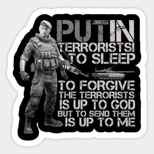 Putin Counter Terrorist Sticker